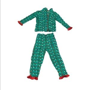 𝅺BUNZ Kidz Xmas Lights Sleepwear Set, Size 4 🔥